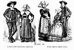 Planche 95a - fin du XIXe s. - costumes traditionnels - France Angleterre.jpg